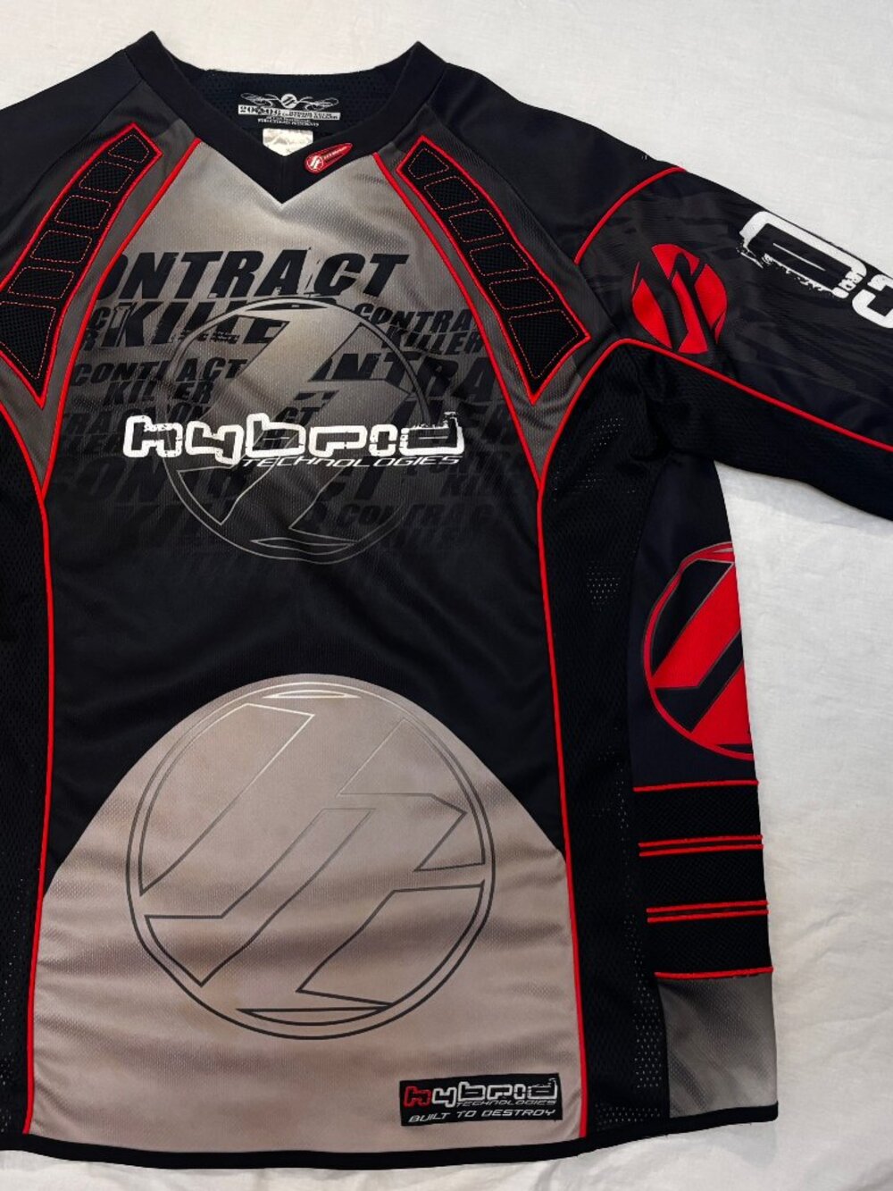 2006 Hybrid Tech Contract Killer Paintball Jersey SMALL shirt long sleeve
